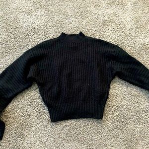Super cute Black cropped sweater!